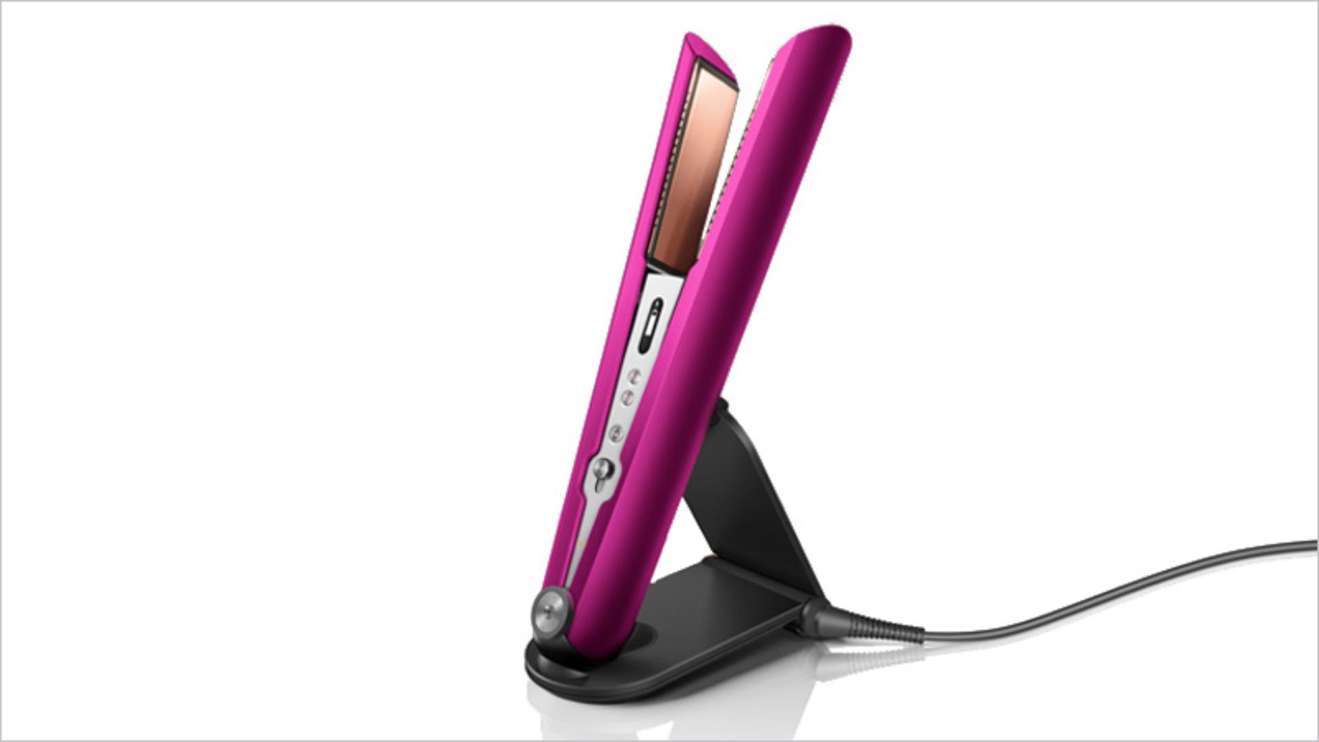 Straightener placed in the charging dock