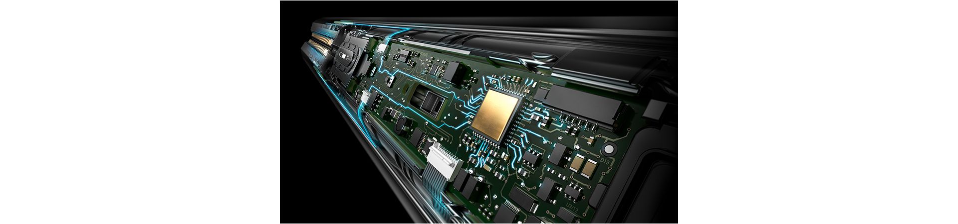 Tech image of intelligent microprocessors