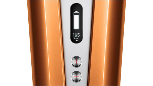 Close up of the OLED screen