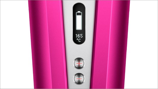 Close up of the OLED screen