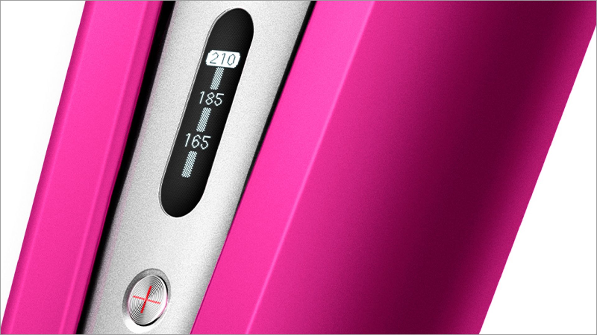 Close up of the temperature display