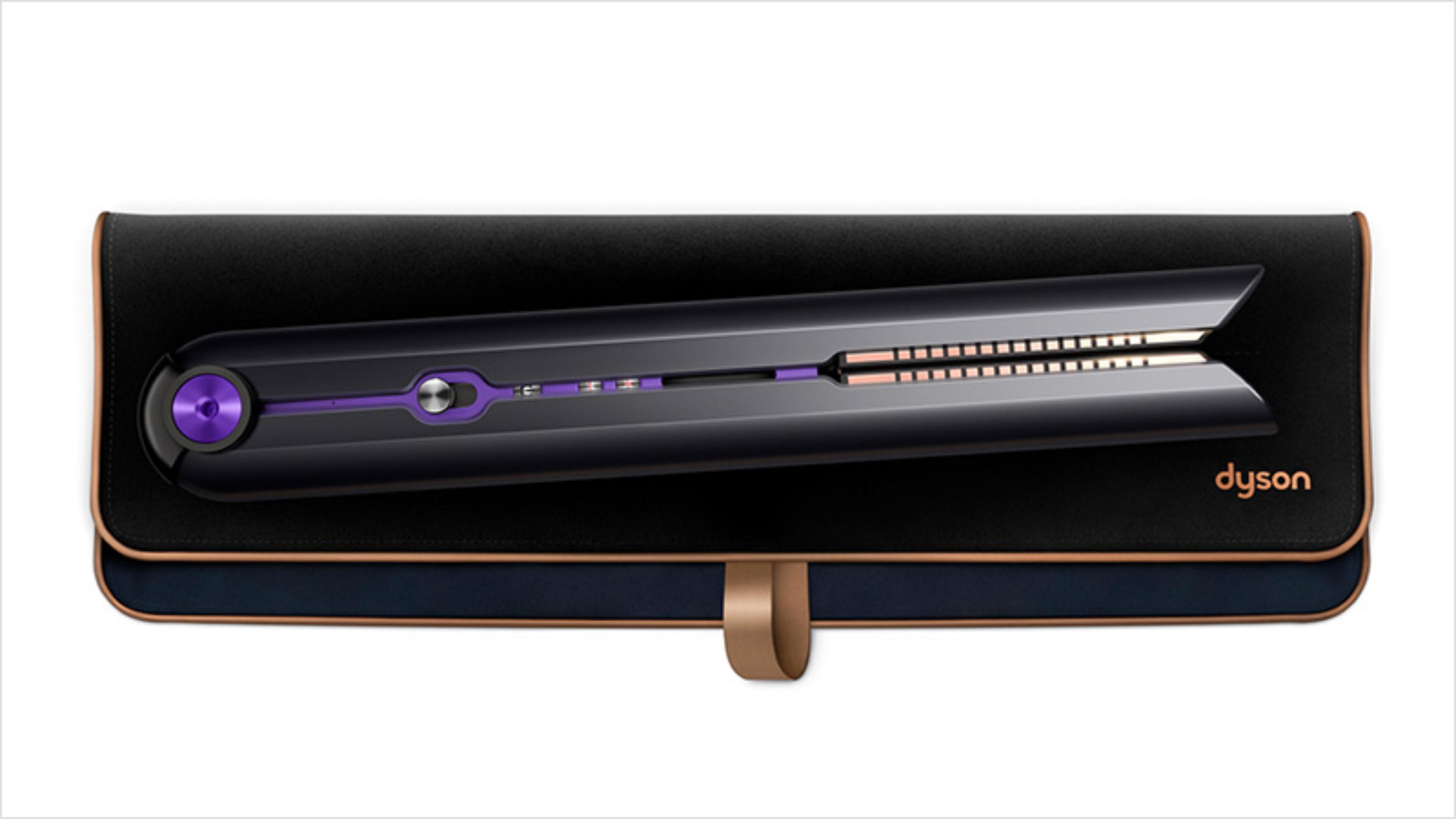Close up of Dyson Corrale hair straightener's durable finish