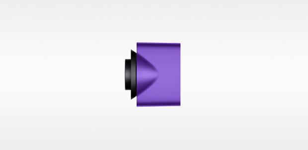 Styling concentrator for the Dyson Supersonic™ in Black/Purple