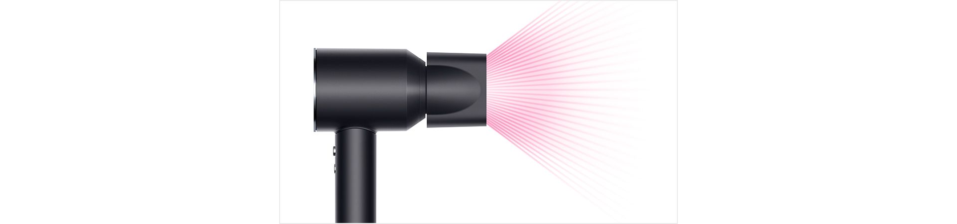Dyson Supersonic™ hair dryer Black/Nickel with Wide tooth comb attachment