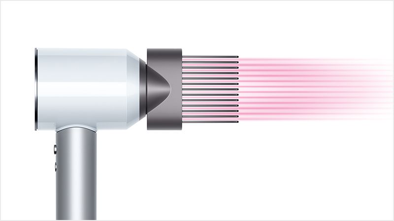 Dyson supersonic hotsell white silver