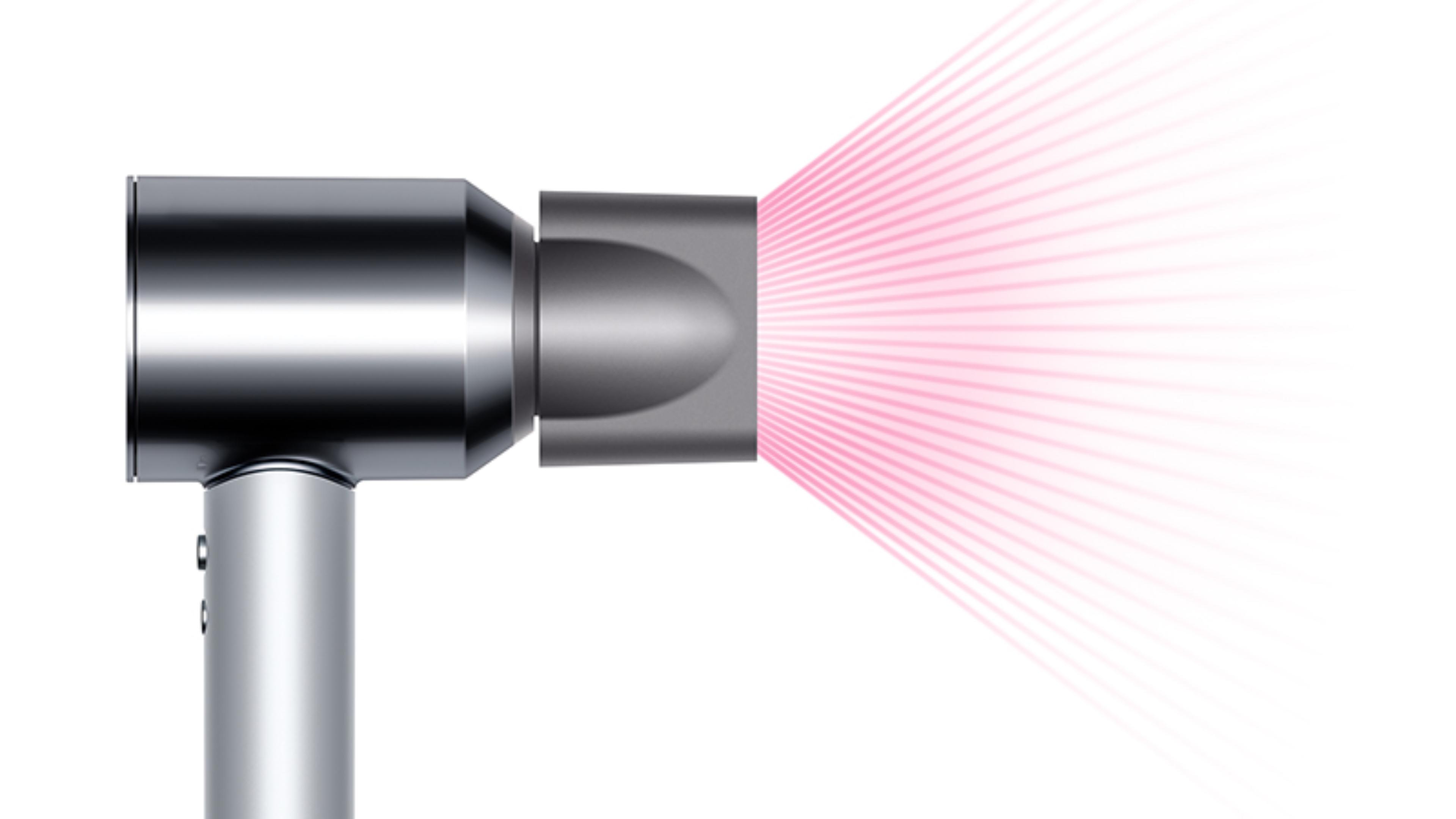 Dyson Supersonic™ hair dryer Professional edition with Smoothing nozzle attached