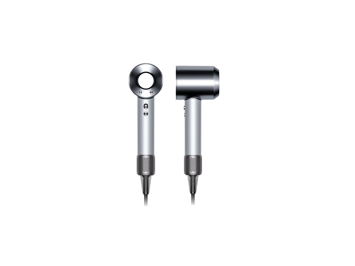  Dyson supersonic hair dryer side and front views