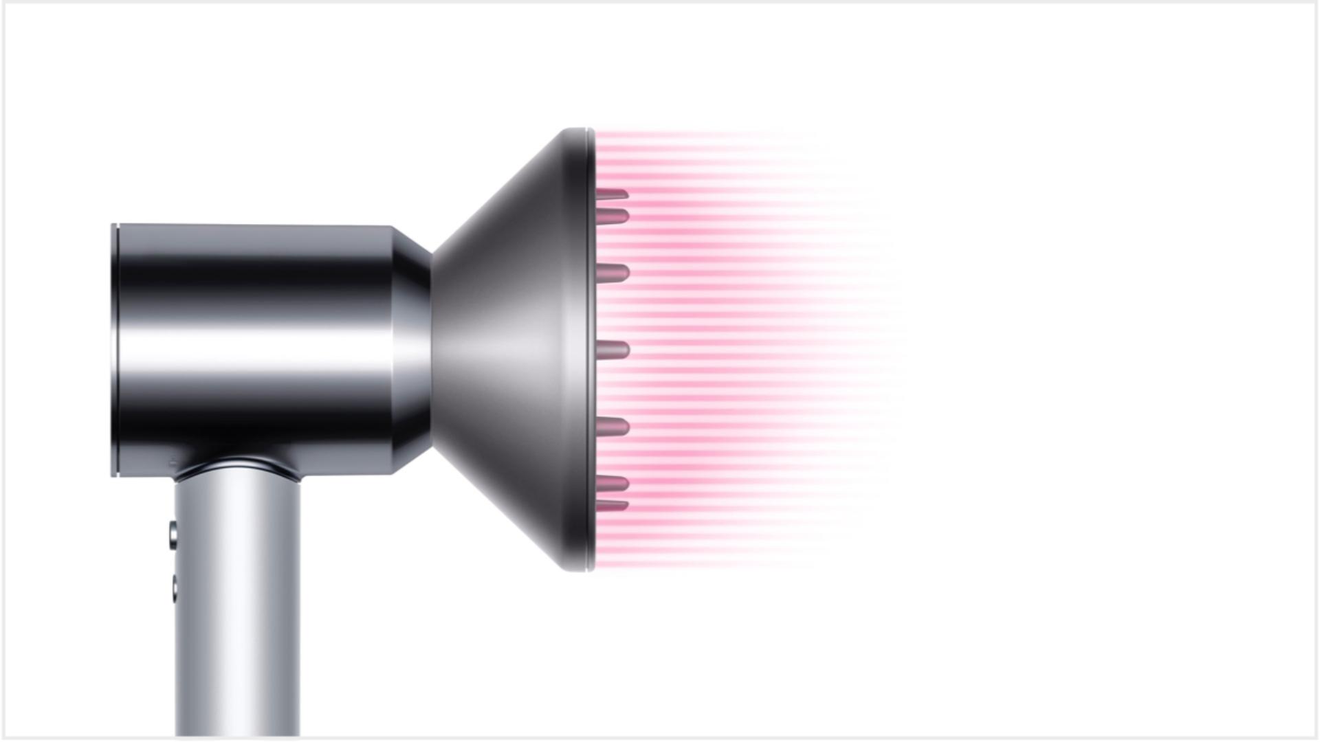 Diffuser on the Dyson Supersonic™ professional hair dryer