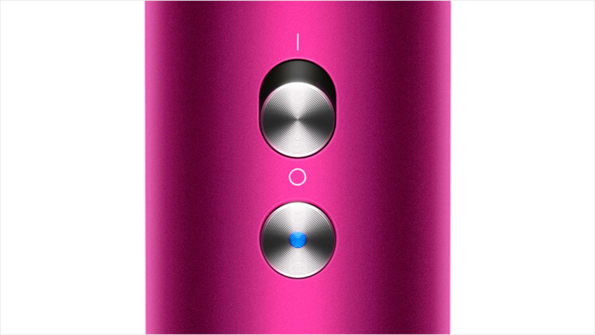 Close up of Dyson Supersonic™ hair dryer cold shot