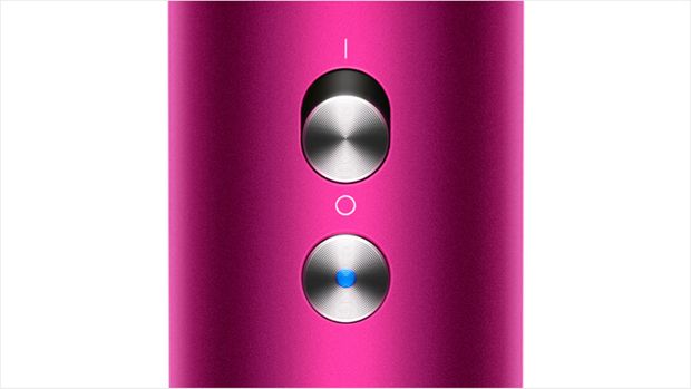 Close up of Dyson Supersonic™ hair dryer cold shot