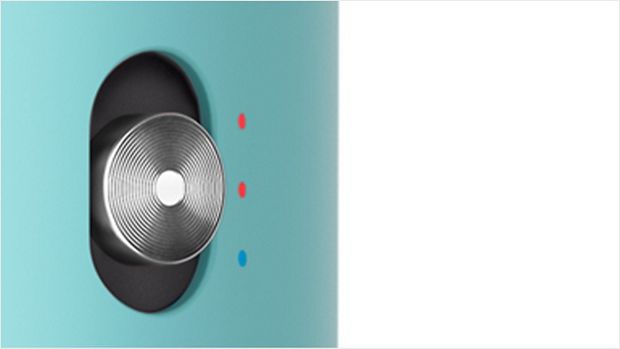 Hình ảnh của nút nhiệt độ với ba mức cài đặt.