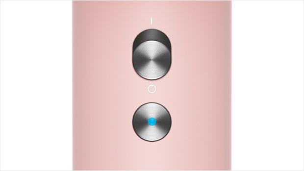 A crop of the cold shot button beneath the temperature and airflow buttons