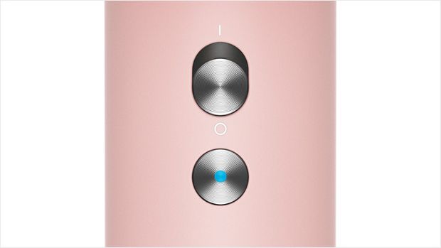 A crop of the cold shot button beneath the temperature and airflow buttons