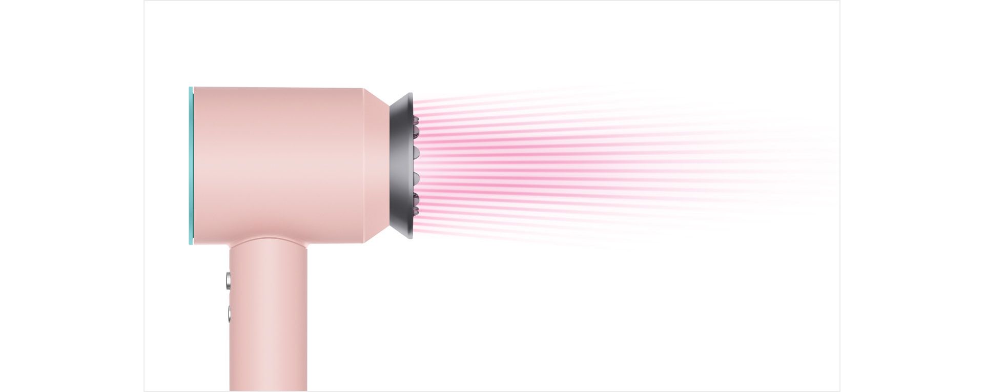 Profile view of Dyson Supersonic with Gentle air attachment