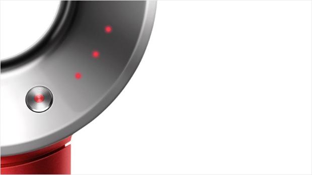 Close up of heat settings