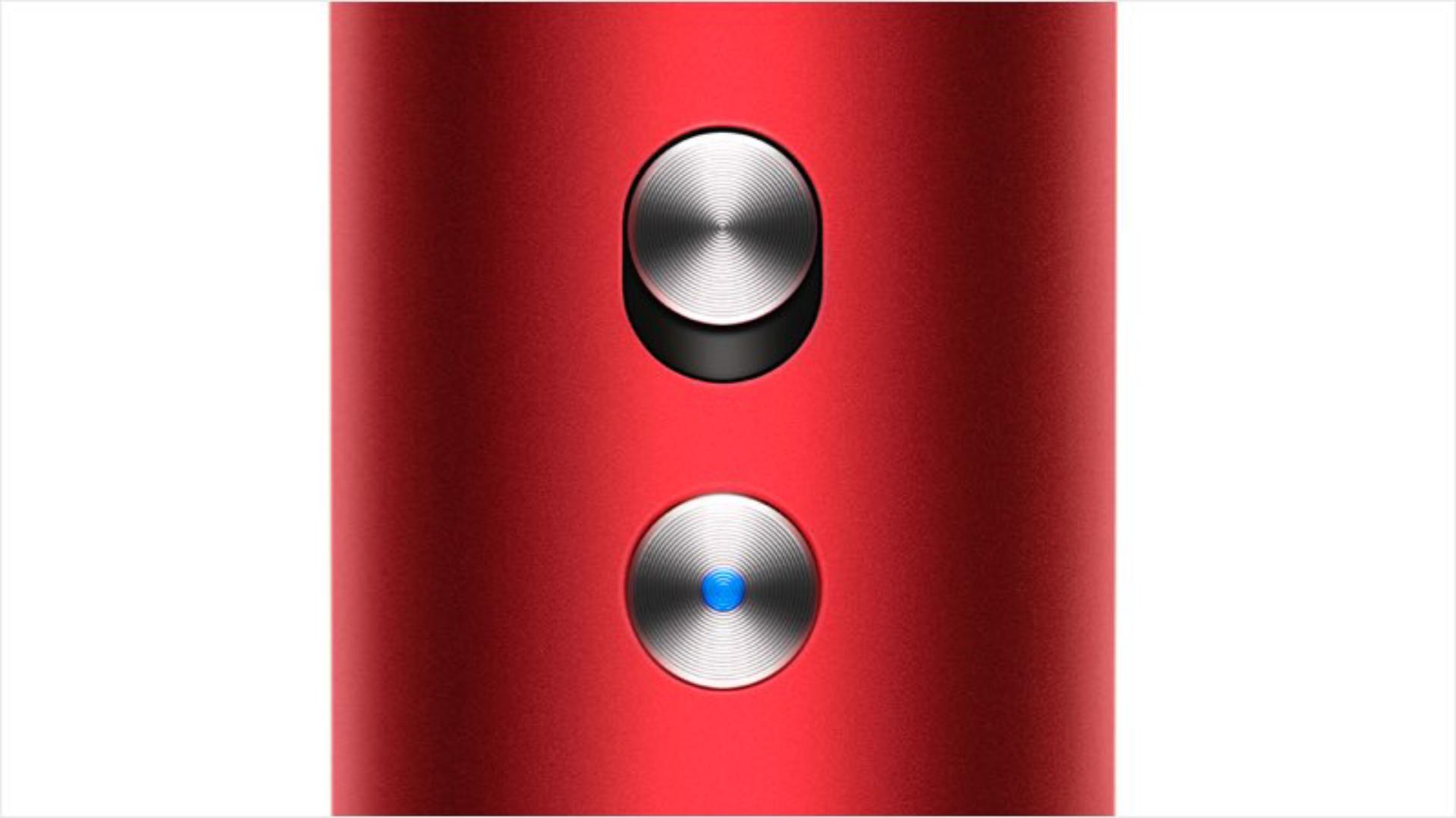 Close up of cold shot button