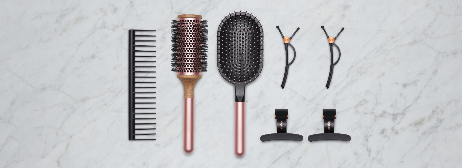 Dyson Styling gift set with five accessories.