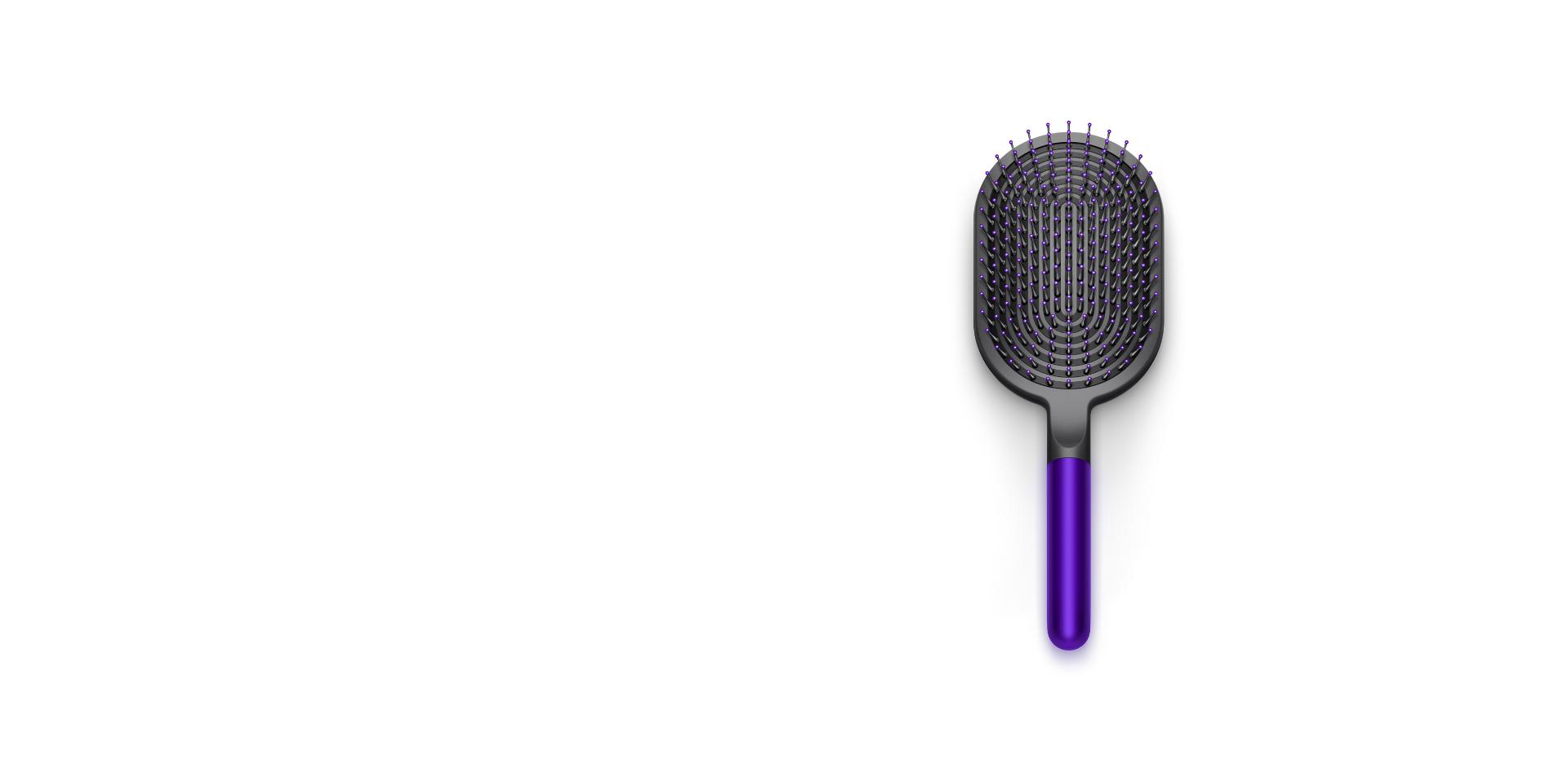 Dyson-designed Paddle brush (Purple/black)