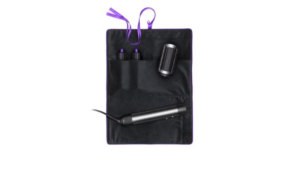 Black and purple Airwrap travel pouch