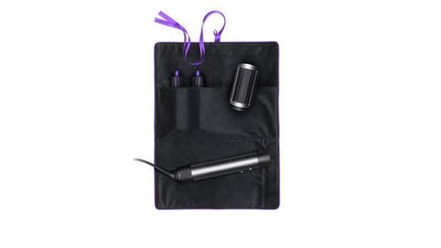 Black and purple Airwrap travel pouch