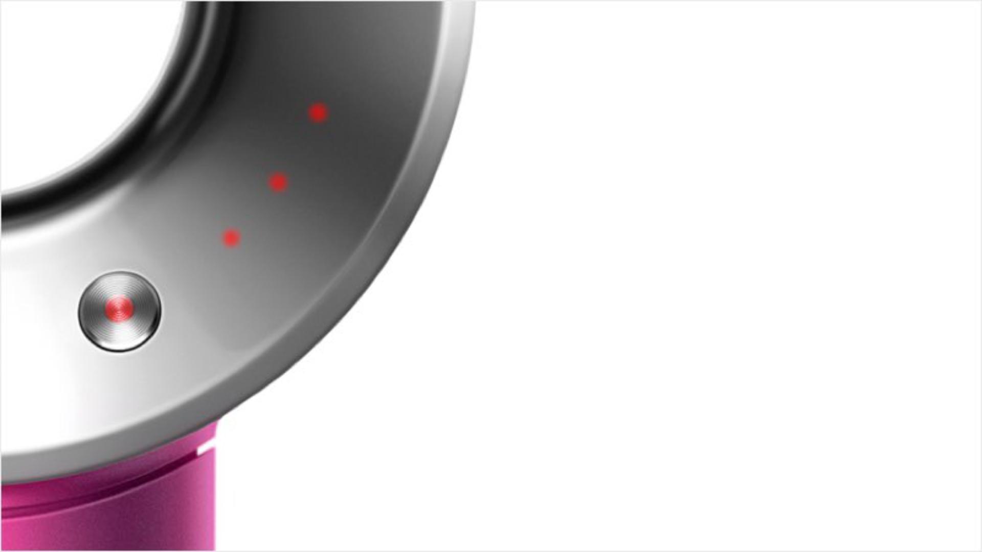 Close up of heat settings