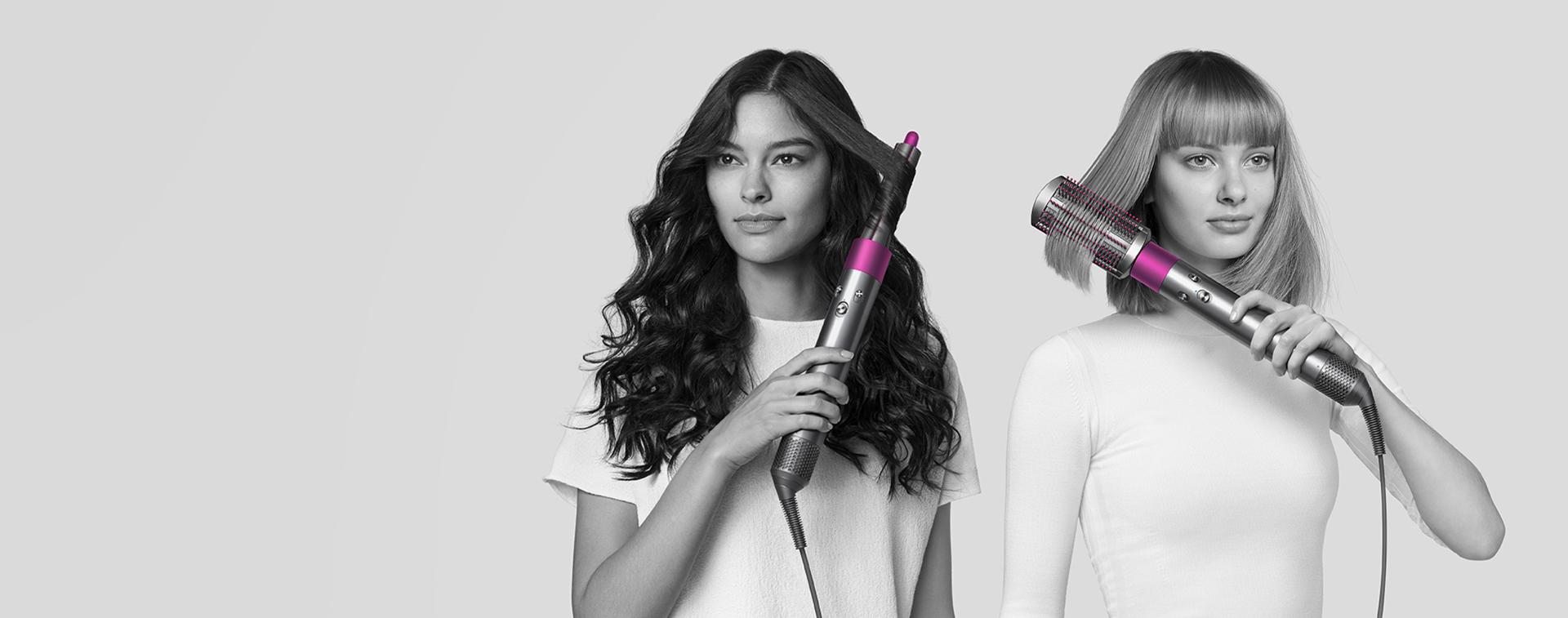 Models using the Dyson Airwrap styler