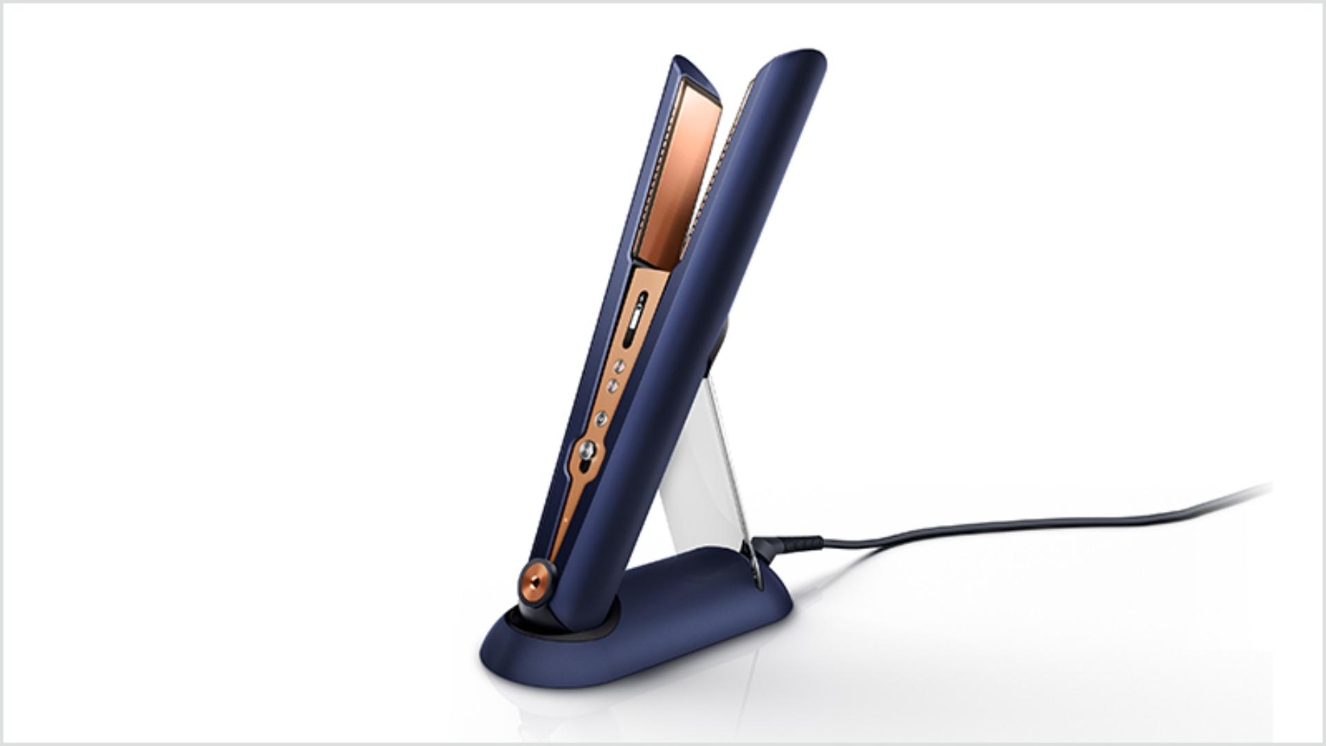 Straightener placed in the charging dock