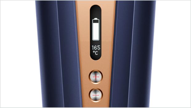 Close up of the OLED screen