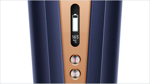 Close up of the OLED screen