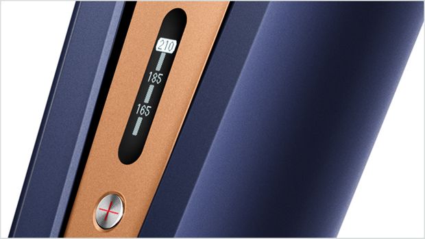 Close up of the temperature display