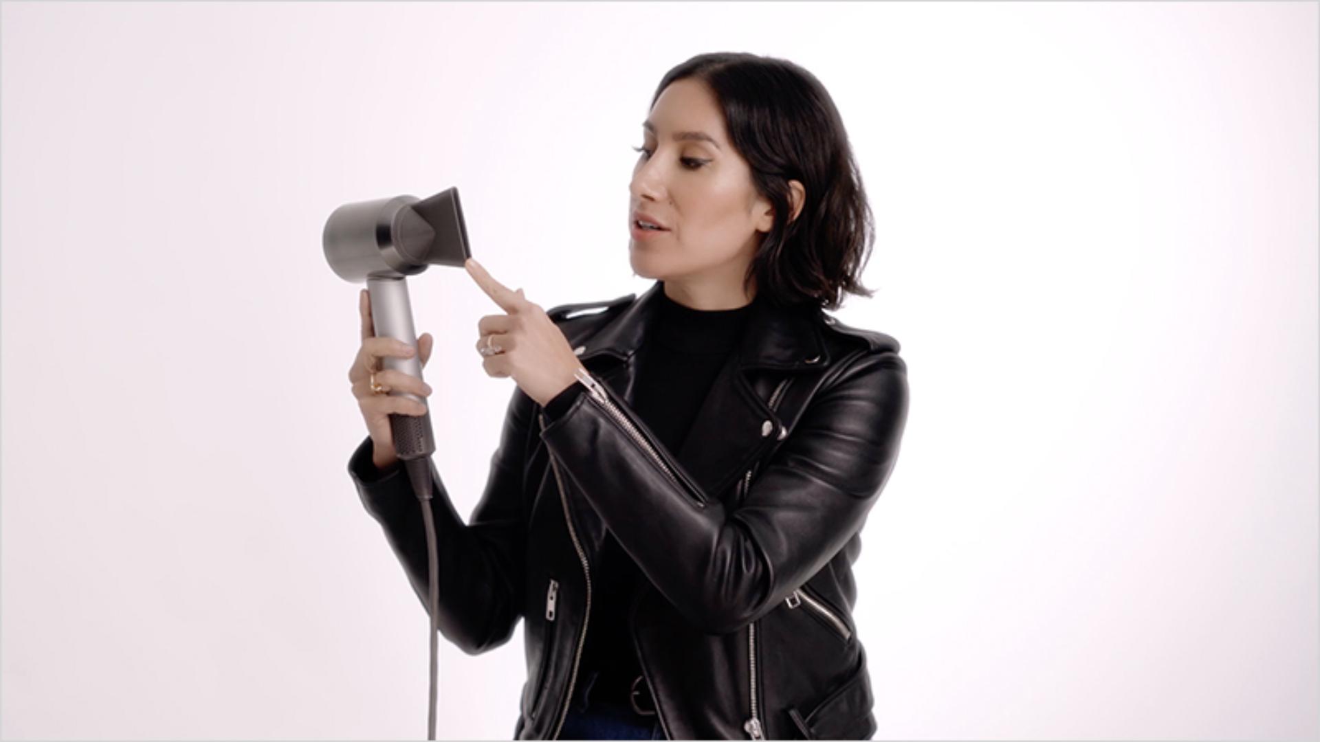 Close-up of Dyson Supersonic hair dryer