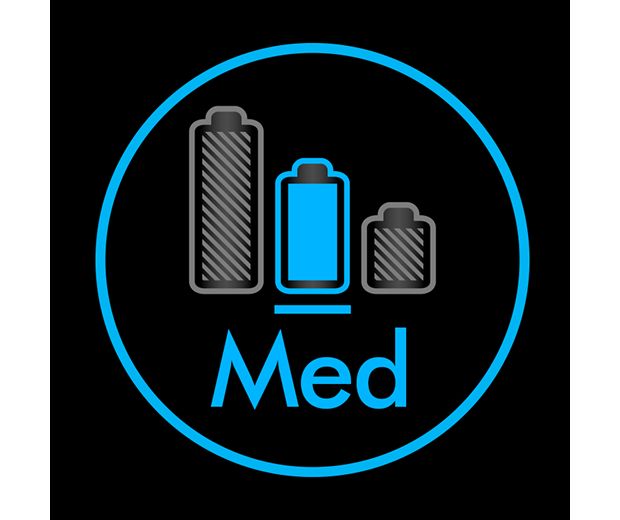 The Med mode setting on the V9 vacuum.