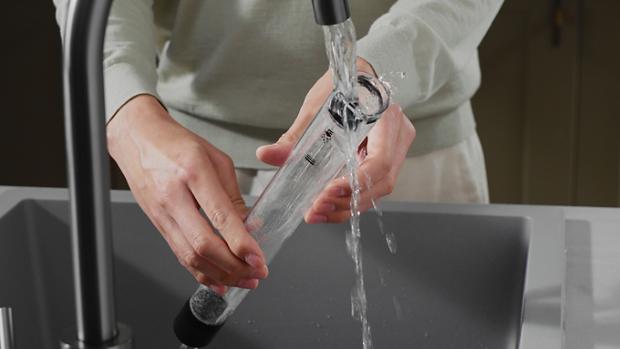 Thumbnail of a film showing the bin being cleaned