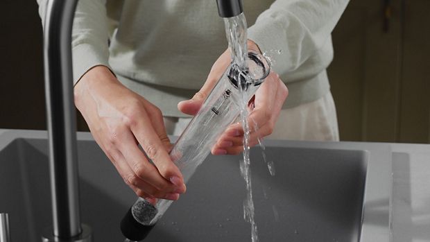 Thumbnail of a film showing the bin being cleaned
