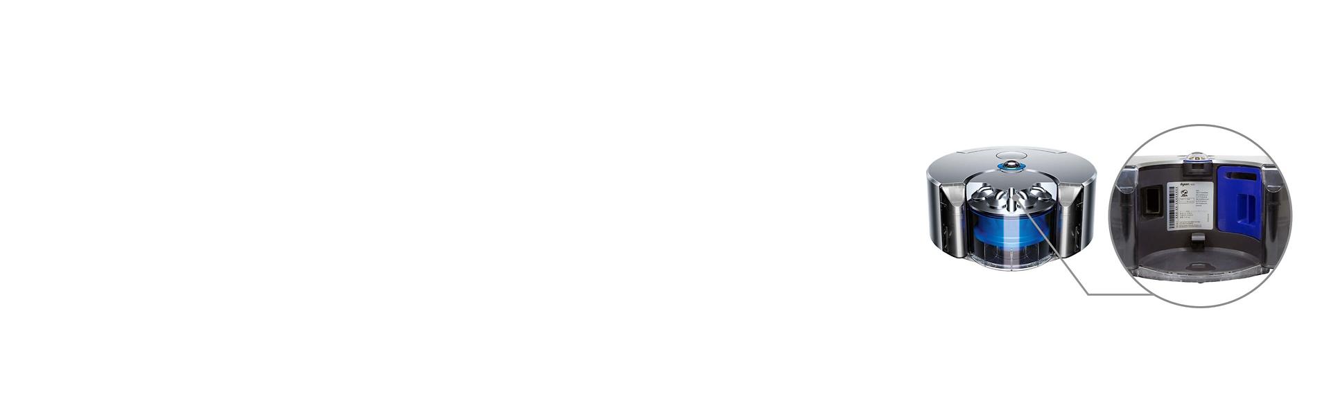 Robot vacuum is shown with example serial code displayed.