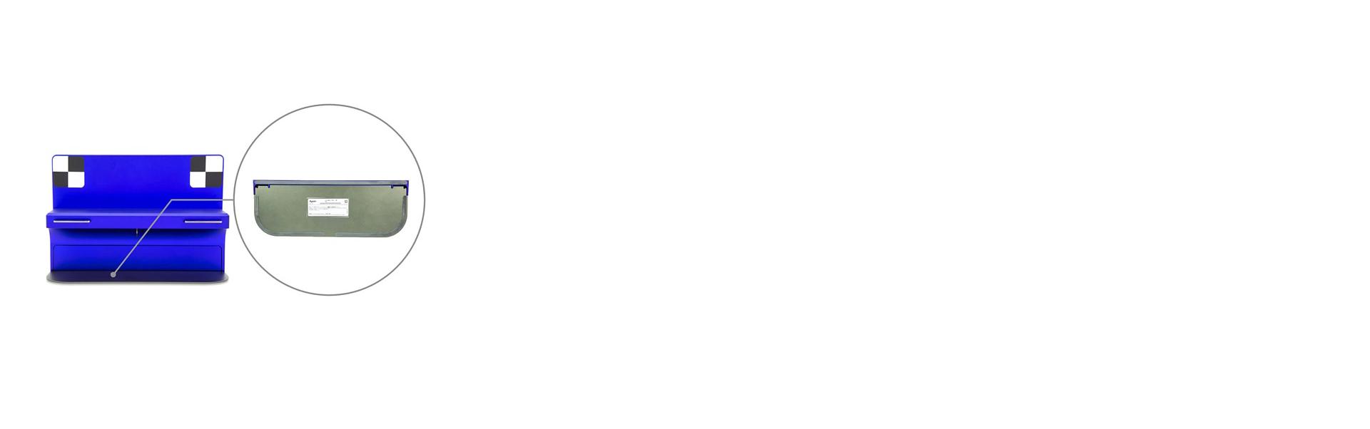 يتم عرض محطة الإرساء مع عرض مثال للرمز التسلسلي.