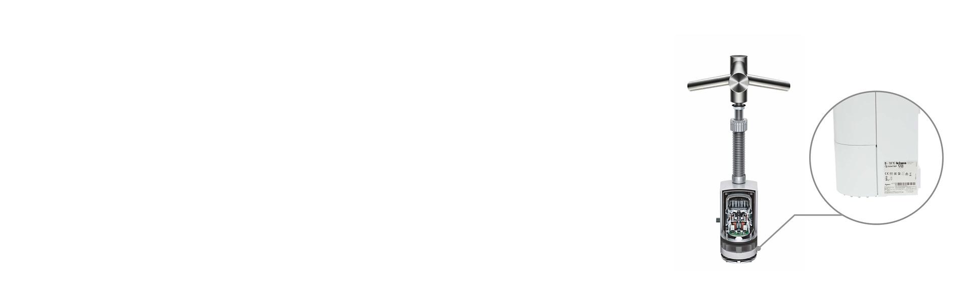 Airblade tap machine is shown with example serial code displayed.