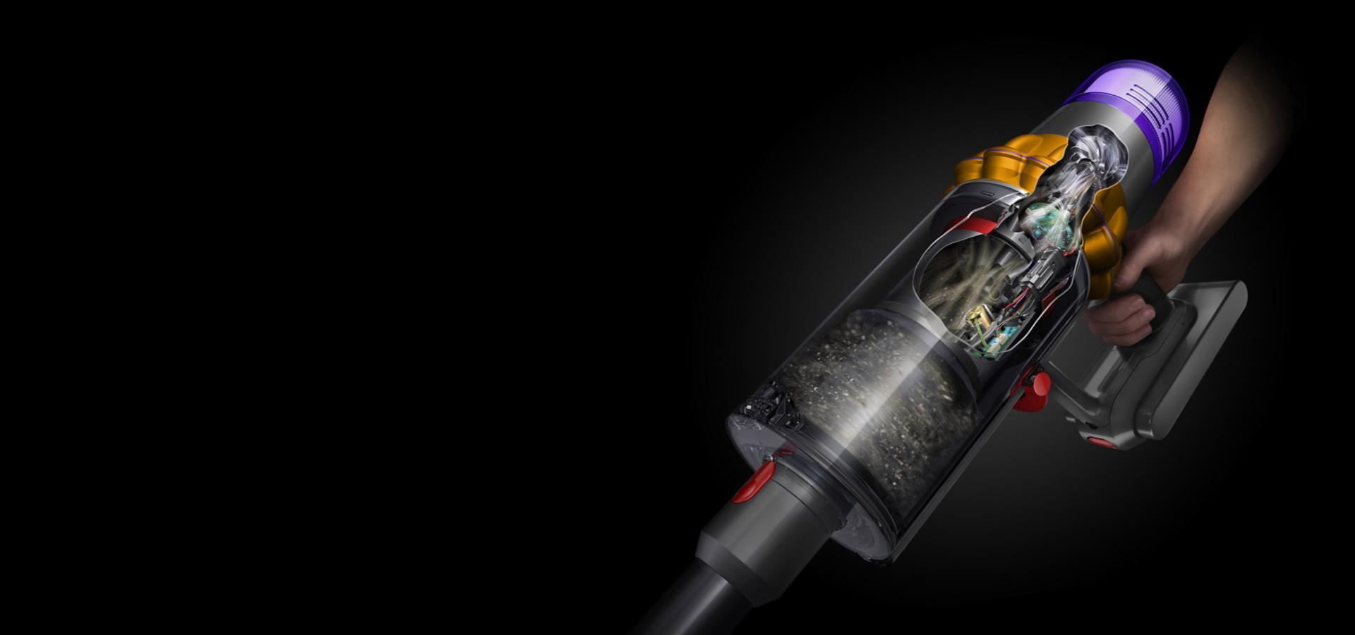 Technology within a Dyson cordless vacuum.