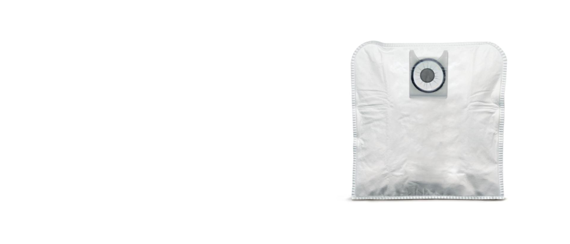 A non-sustainable vacuum cleaner bag.