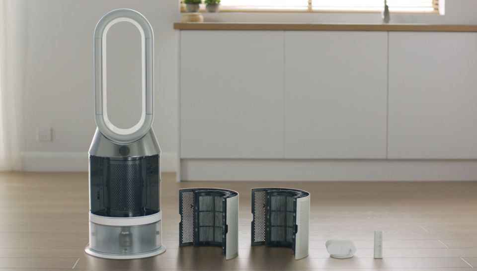 Dyson Purifier Humidify+Cool ready to be assembled