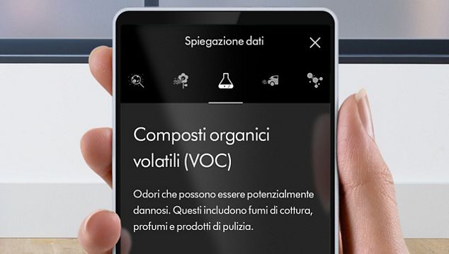 Sezione di supporto dell'app
