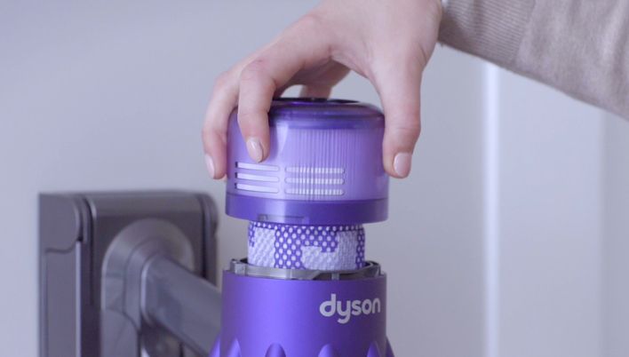 Filter wird abgenommen Filter wird abgenommen