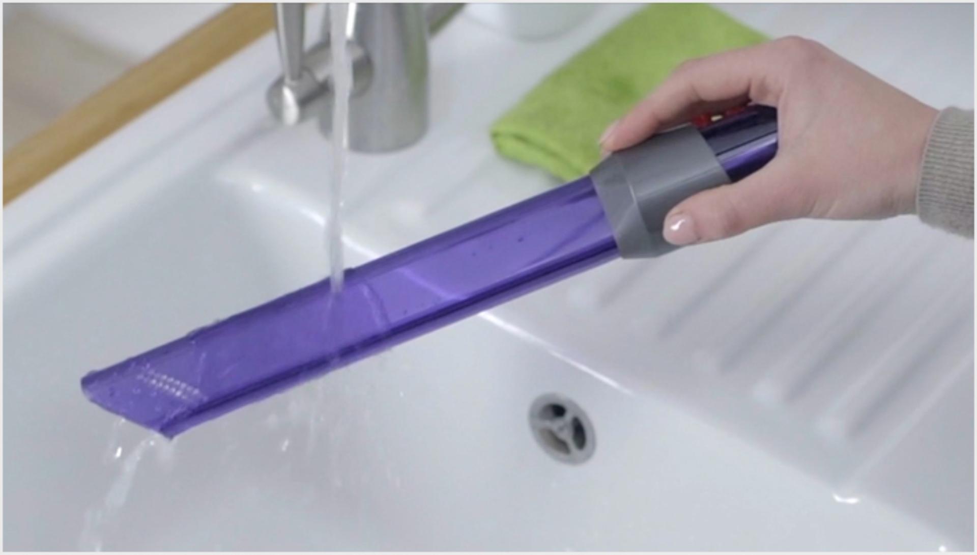 Image from video about cleaning the Light-pipe crevice tool