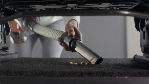 Extension hose in use