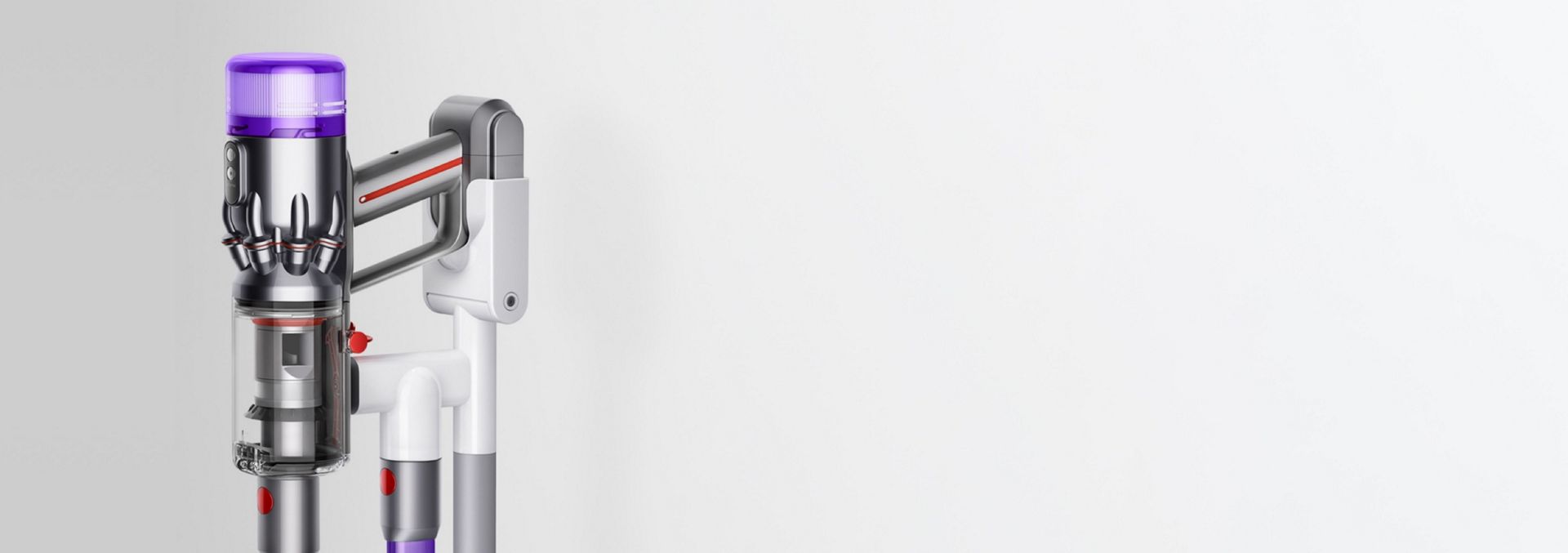 ドックに収納されたDyson Micro掃除機