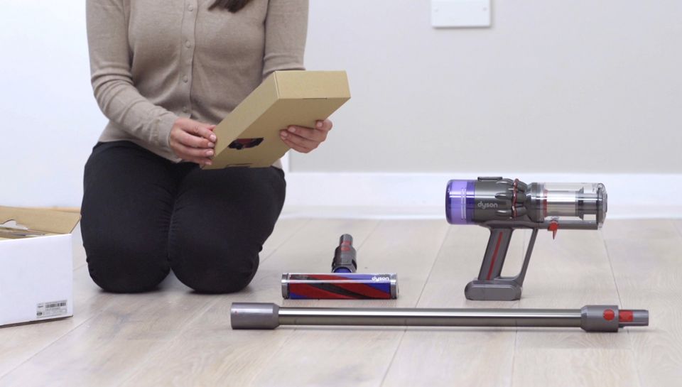 Vista lateral do aspirador Dyson Micro 1.5kg