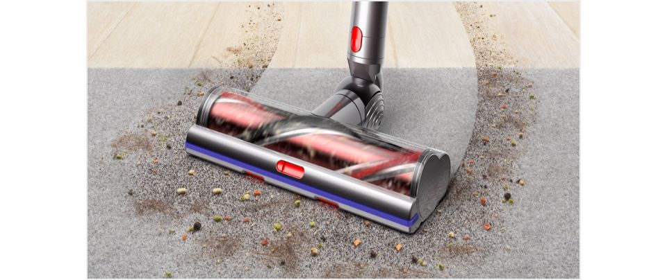 High Torque cleaner head cleaning different floor surfaces