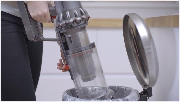 Image from video about emptying the bin