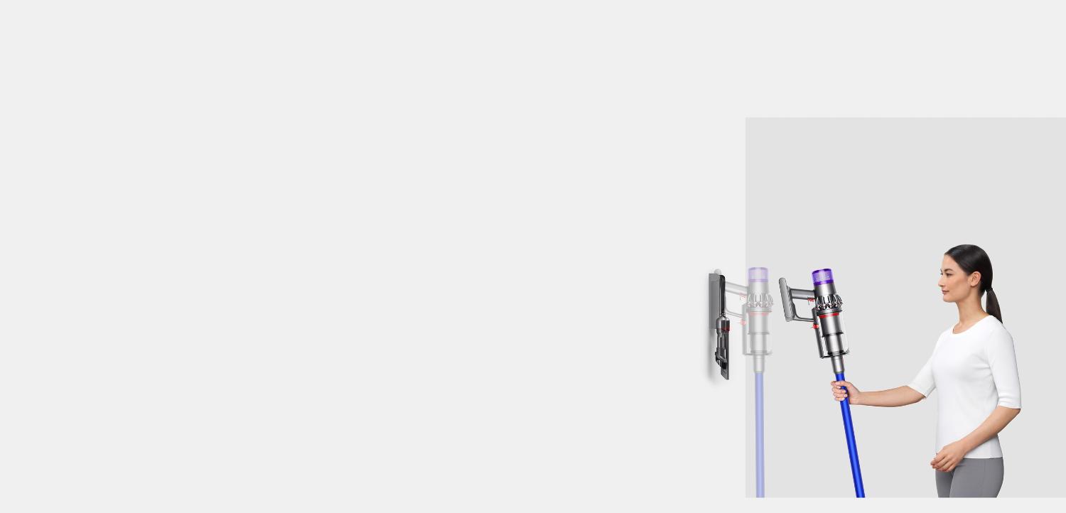 Vacuum being placed on charge