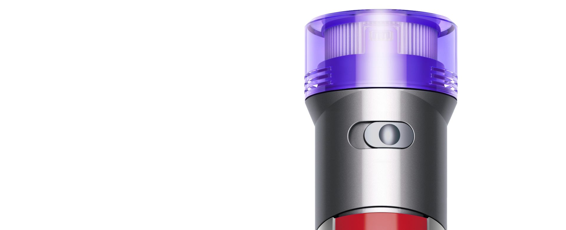 Dyson V8 vacuum's power switch